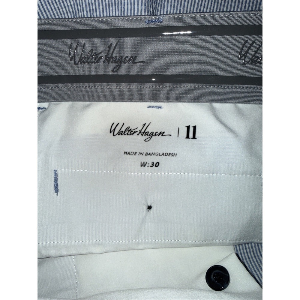 Walter Hagen Shorts Men's Blue Striped 9" Inseam Majors 11 Golf Chino Striped 30 - Picture 4 of 5
